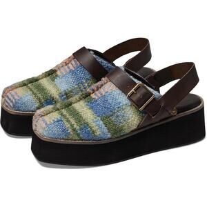 New Womens Free People Astrid Clog Platform Stargazer Boho Slingback Mule Size 6